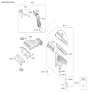 Diagram for Kia Sportage Air Intake Coupling - 28210D3200