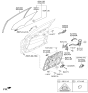 Diagram for Kia Sportage Door Lock Actuator - 81320D9000