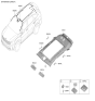 Diagram for 2024 Kia Sorento Antenna Cable - 96230P2400