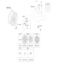 Diagram for 2025 Kia Sorento Wheel Cover - 52960P2730