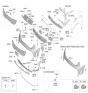 Diagram for 2024 Kia Sorento Bumper - 86510P2500