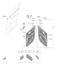Diagram for 2024 Kia Sorento Power Window Switch - 93581P2021