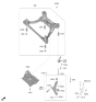 Diagram for 2026 Kia Sorento Front Cross-Member - 62405P2AA0