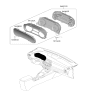 Diagram for 2024 Kia Forte Instrument Cluster - 94041M7040