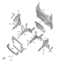 Diagram for 2024 Kia Forte Radiator Support - 64101M7000