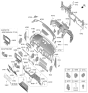 Diagram for 2024 Kia Sorento Steering Column Cover - 84852P2200WK