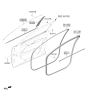 Diagram for 2024 Kia Sorento Door Moldings - 82850P2200