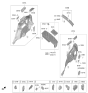 Diagram for 2024 Kia Sorento Cup Holder - 857E3P2200