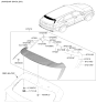 Diagram for 2024 Kia Sorento Spoiler - 87210P2010