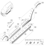 Diagram for 2021 Kia Sorento Door Moldings - 87731P2000