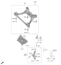 Diagram for 2021 Kia Sorento Front Cross-Member - 62405P2200