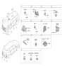 Diagram for Kia Sorento Air Bag Control Module - 95910P4100