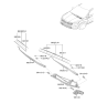 Diagram for 2024 Kia Sorento Wiper Arm - 98311P2000