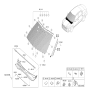 Diagram for Kia Cadenza Windshield - 86111F6610
