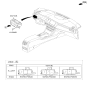 Diagram for 2020 Kia Cadenza Dimmer Switch - 93700F6AG0