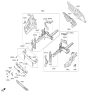 Diagram for 2020 Kia Cadenza Hood Latch - 81130F6500