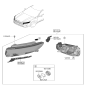 Diagram for 2020 Kia Cadenza Headlight - 92102F6530