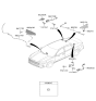 Diagram for 2020 Kia Cadenza Antenna - 96210F6DE0EB