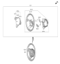 Diagram for Kia Cadenza Steering Wheel - 56120F6100WK