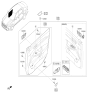 Diagram for Kia Door Lock Switch - 93250F6100