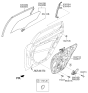 Diagram for Kia Cadenza Window Motor - 83460F6500