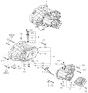 Diagram for Kia Spectra Bellhousing - 0K9A017150A