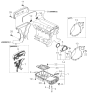 Diagram for 2000 Kia Spectra Oil Pan - 215102Y010