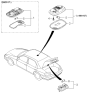 Diagram for Kia Sephia Dome Light - 0K9B051310A06