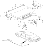 Diagram for Kia Spectra Door Hinge - 0K2A152720