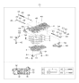 Diagram for 2001 Kia Sephia Automatic Transmission Filter - MFU6121500B