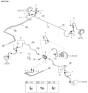 Diagram for Kia Spectra Brake Line - 0K2A143660C