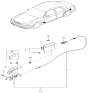 Diagram for 2001 Kia Sephia Fuel Door Release Cable - 0K2A156880