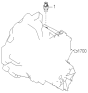 Diagram for 2002 Kia Sportage Vehicle Speed Sensor - 0K01155475C