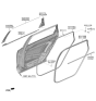 Diagram for 2021 Kia Telluride Door Seal - 83130S9000