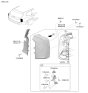 Diagram for 2021 Kia Telluride Tail Light - 92401S9100