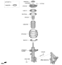 Diagram for Kia Telluride Coil Spring Insulator - 54623S2000