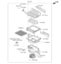 Diagram for Kia Telluride Blower Motor Resistor - 970351E100