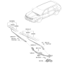 Diagram for 2022 Kia Telluride Wiper Blade - 98360S9000