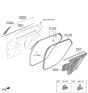Diagram for Kia K4 Weather Strip - 83210GG000