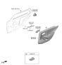 Diagram for Kia K4 Door Handle - 83620GG000DFS