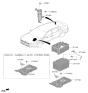 Diagram for Kia K4 Battery Tray - 37150GG000