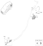 Diagram for Kia K4 Fuel Door - 69510GG000