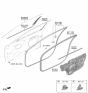 Diagram for Kia K4 Door Moldings - 82260GG000