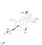 Diagram for Kia K4 Door Handle - 83650GG001