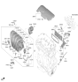 Diagram for 2025 Kia Sportage Exhaust Manifold Gasket - 284112M100
