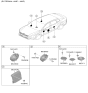 Diagram for Kia K4 Car Speakers - 96340GG100