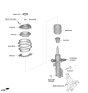Diagram for Kia K4 Bump Stop - 54626K9000