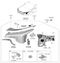 Diagram for Kia K4 Headlight - 92102GG140