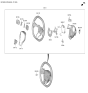 Diagram for Kia K4 Steering Wheel - 56110GG220JR3
