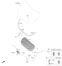 Diagram for Kia K4 Hood Latch - 81130GG000